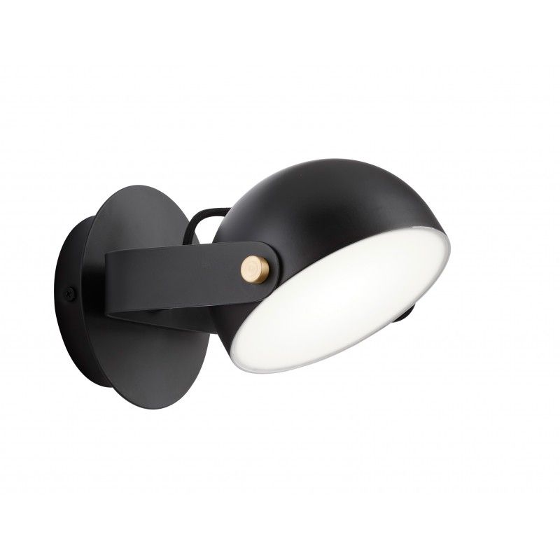 Viokef Nástenná lampa Black Hemi 4205801