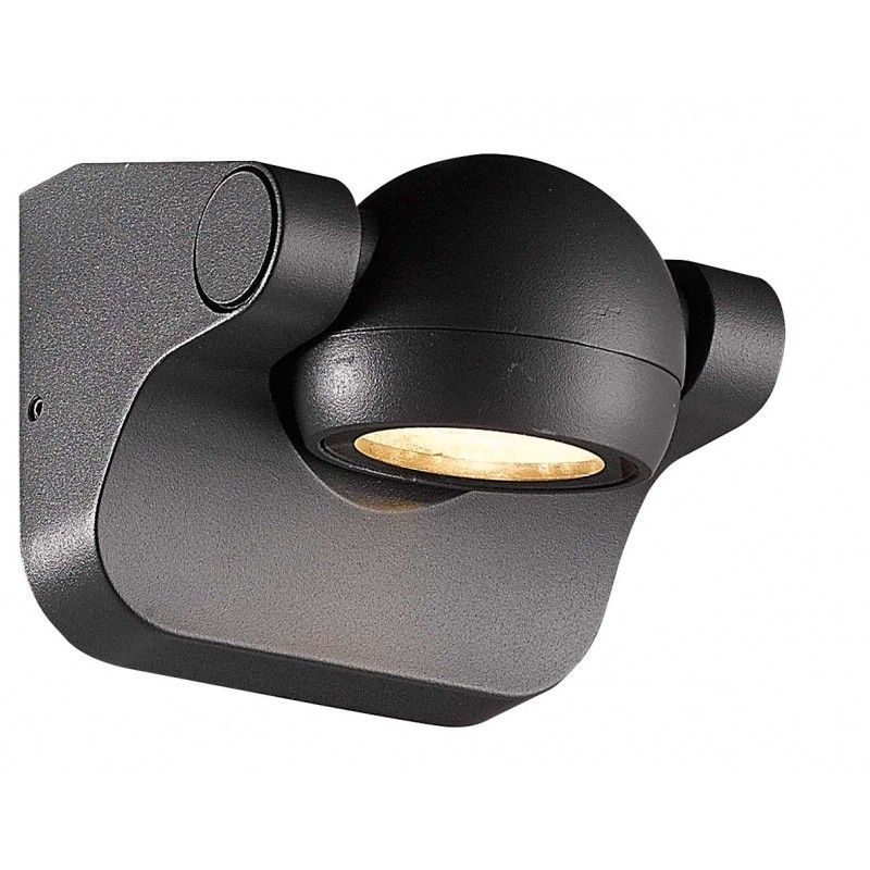 Viokef Outdoor Nástenná lampa Dark Grey Dilos 4160500