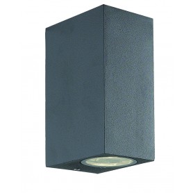 Viokef 2/L Nástenná lampa Dark Gray Square H:150 Tilos 4099400