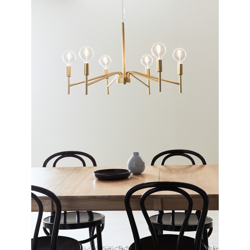 Markslojd MONARCH Pendant 6L Painted Gold 108210