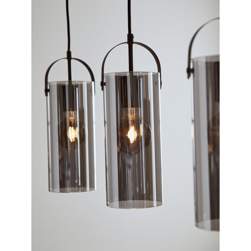 Markslojd GLORY Pendant 3L Black/Smoke 108219
