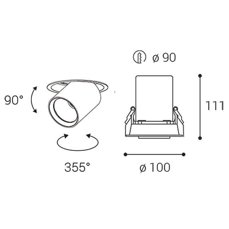 LED2 HIDE, W DIM 20W 4000K 2252641D