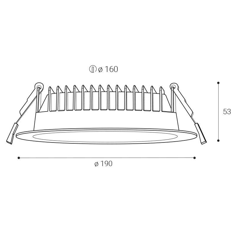 LED2 KAPA 19, W 25W 3000K/3500K/4000K 2235351