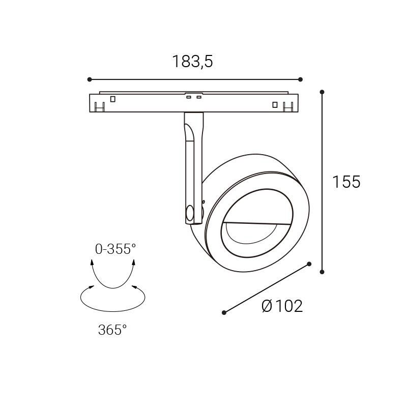 LED2 MAXO WW, B DALI DIM 15W 3000K 6253033D