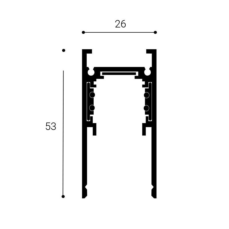 LED2 MAG TRACK 2M, B DALI 6092903