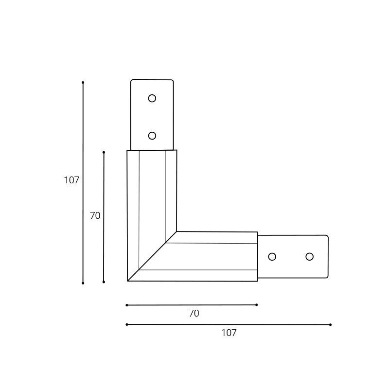 LED2 MAG CORNER-H, B DALI 6093103