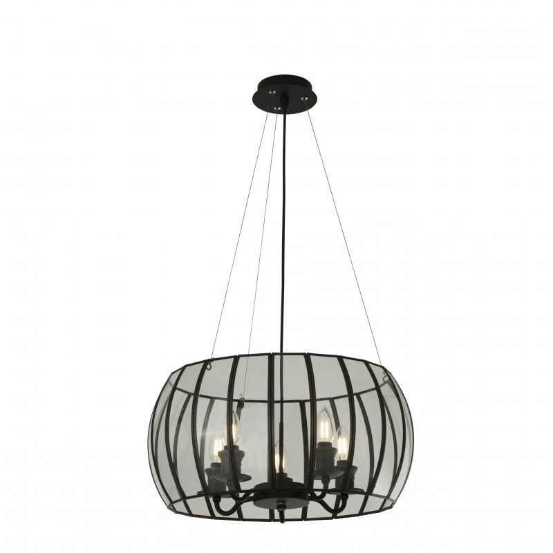 Závesné svietidlo Pendants Searchlight 9515-5BK Searchlight - 1