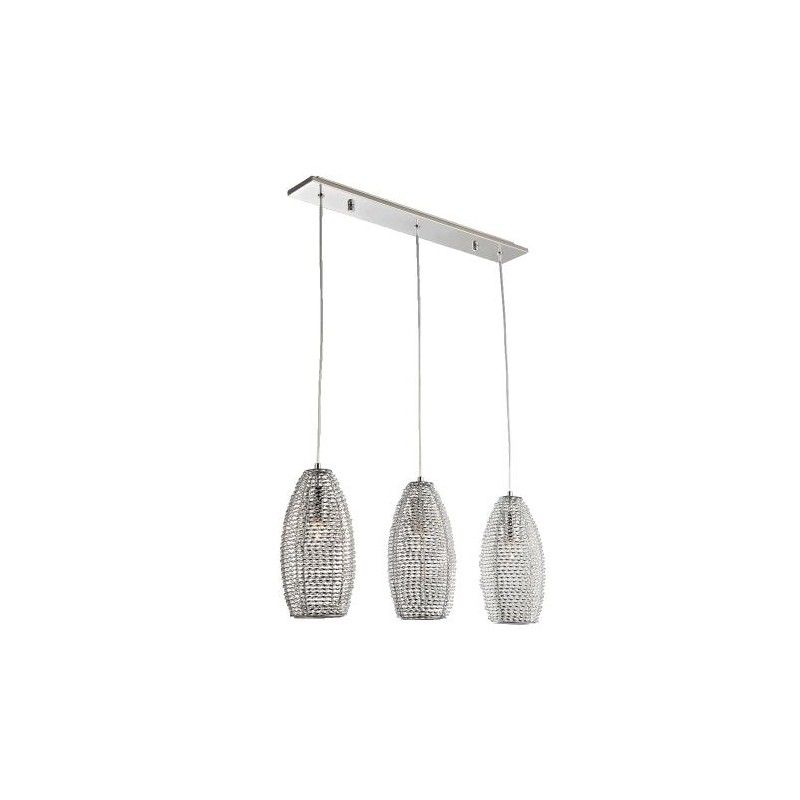 PREZENT SCELETON 3xE27/60W, CHROME/SILVER 64343