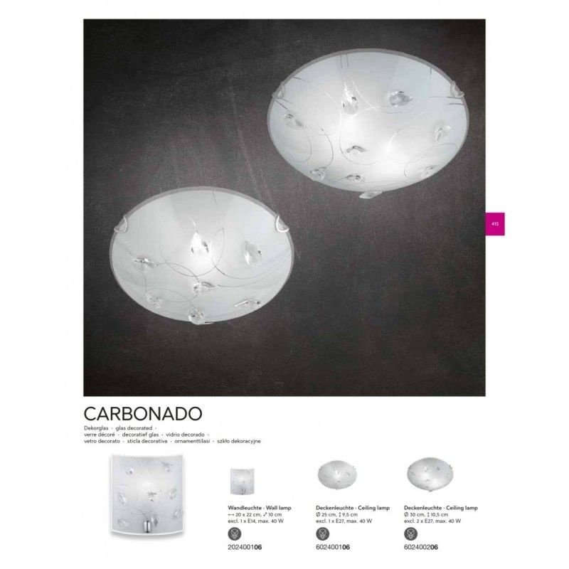 Trio nástenné svietidlo CARBONADO 202400106