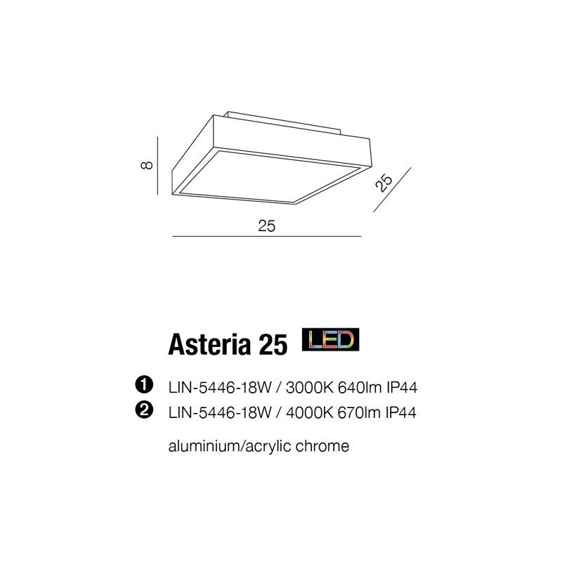 Azzardo stropné svietidlo ASTERIA AZ2478