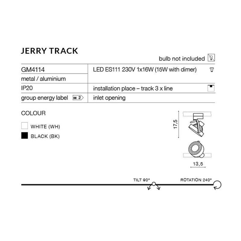 Azzardo Jerry track black AZ2458