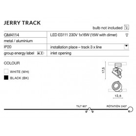 Azzardo Jerry track white AZ2459