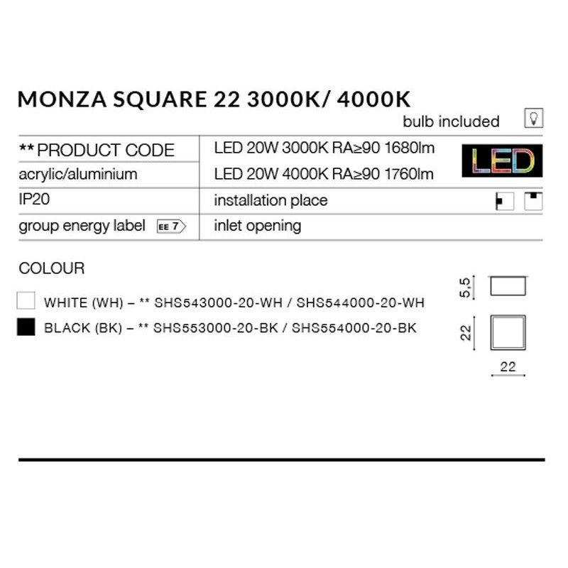 Azzardo stropné svietidlo MONZA AZ2268