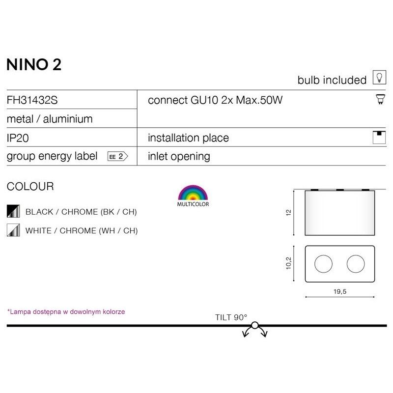 Azzardo stropné svietidlo NINO AZ0737