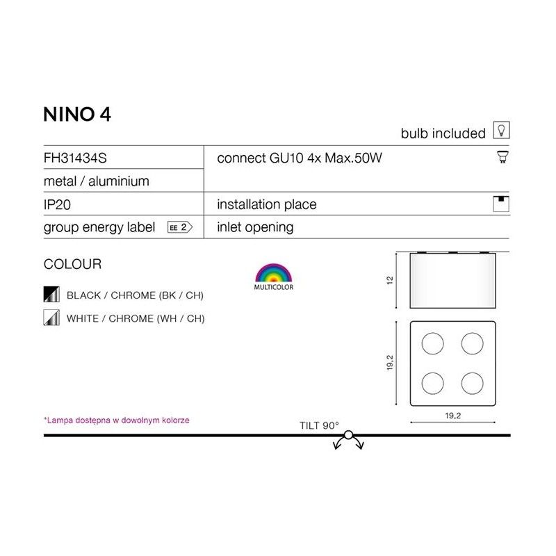 Azzardo stropné svietidlo NINO AZ0852