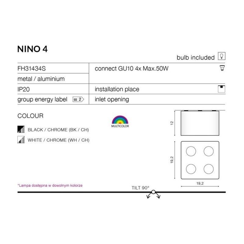 Azzardo stropné svietidlo NINO AZ0851