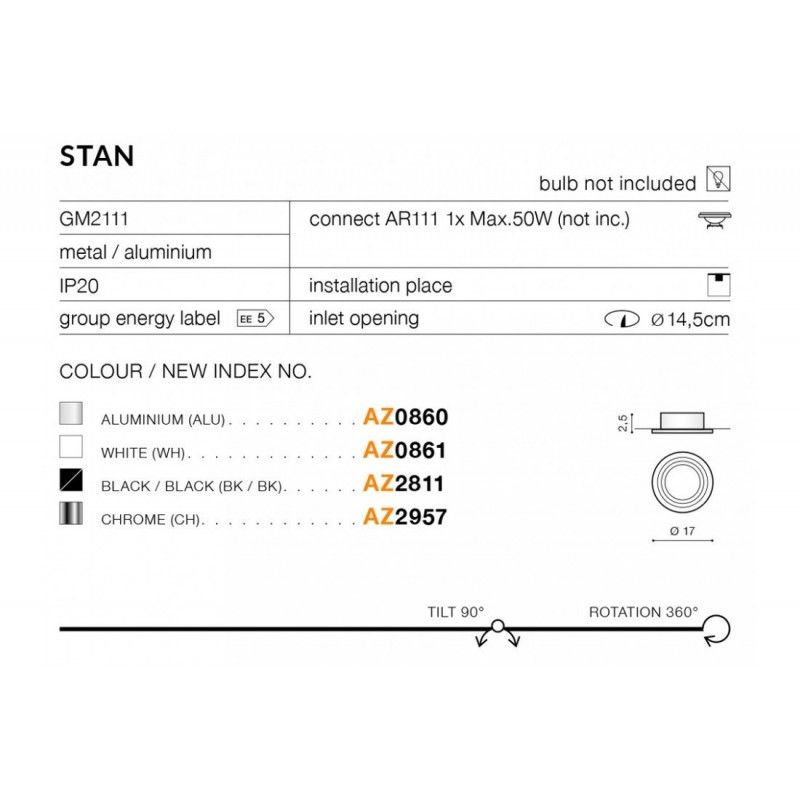 Azzardo Stan chrome AZ2958