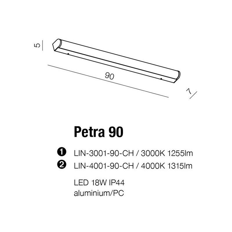 Azzardo nástenné svietidlo PETRA AZ2475