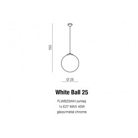 Azzardo závesné svietidlo WHITE BALL AZ1325