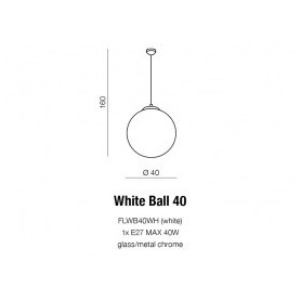 Azzardo závesné svietidlo WHITE BALL AZ1328