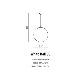 Azzardo závesné svietidlo WHITE BALL AZ1329