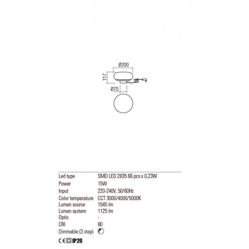 Redo stolové svietidlo UBIS 01-2236