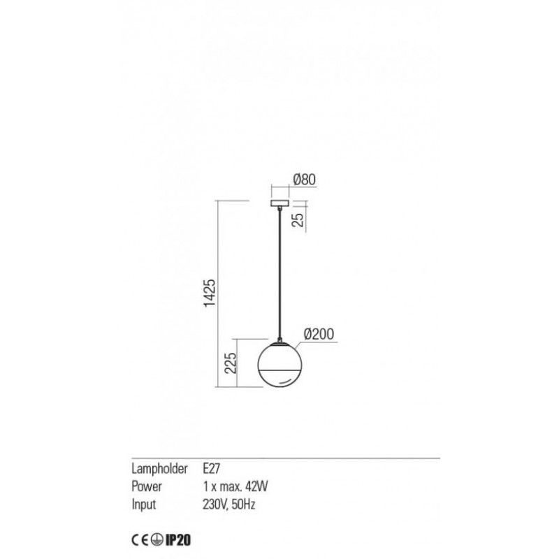 Redo závesná interiérová lampa BERRY 01-2267