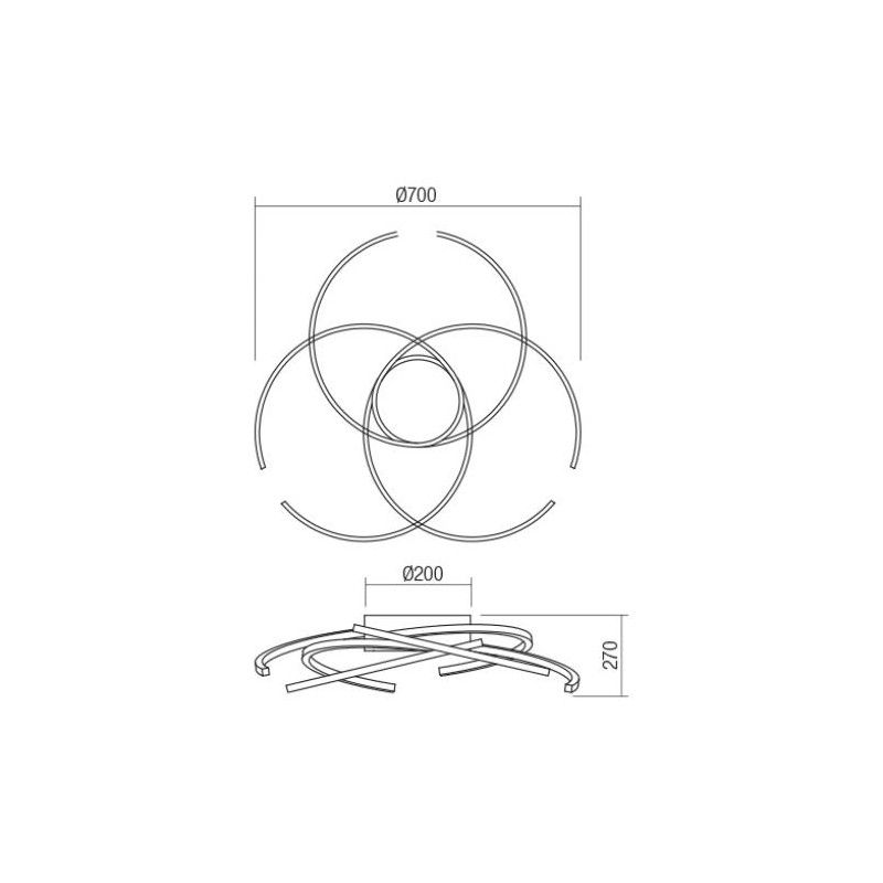 Redo stropné svietidlo ALIEN 01-1864