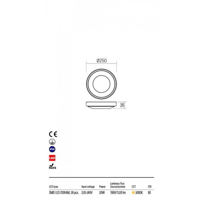 Redo stropné svietidlo OSIRIS 90119
