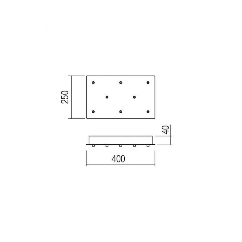 Redo TRIMLESS ACCESSORY CSL8SQ400WH+D TYCON