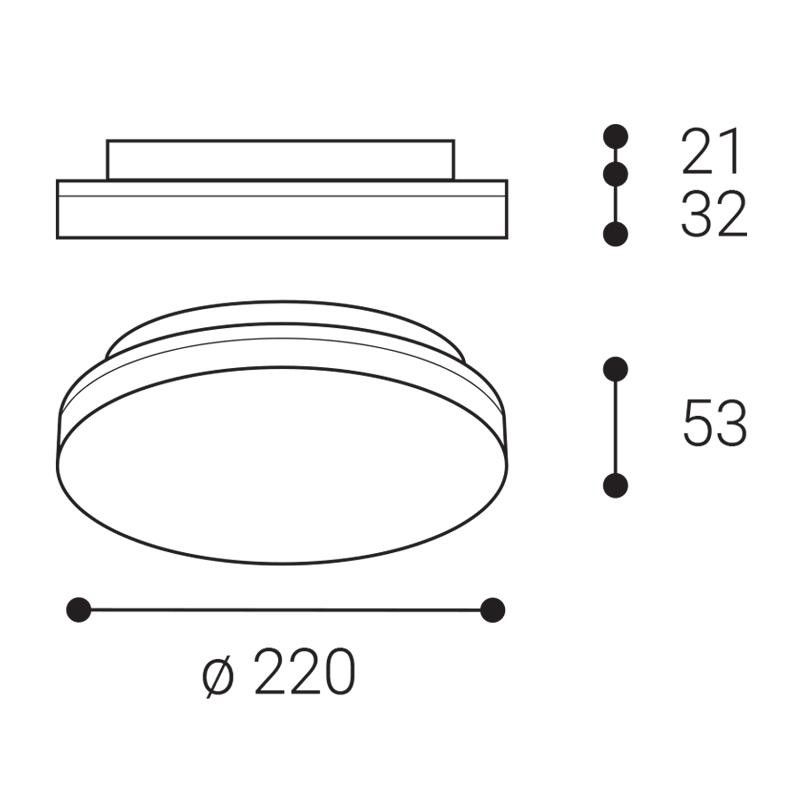 LED2 ROUND III 22 15W 3CCT 1430151