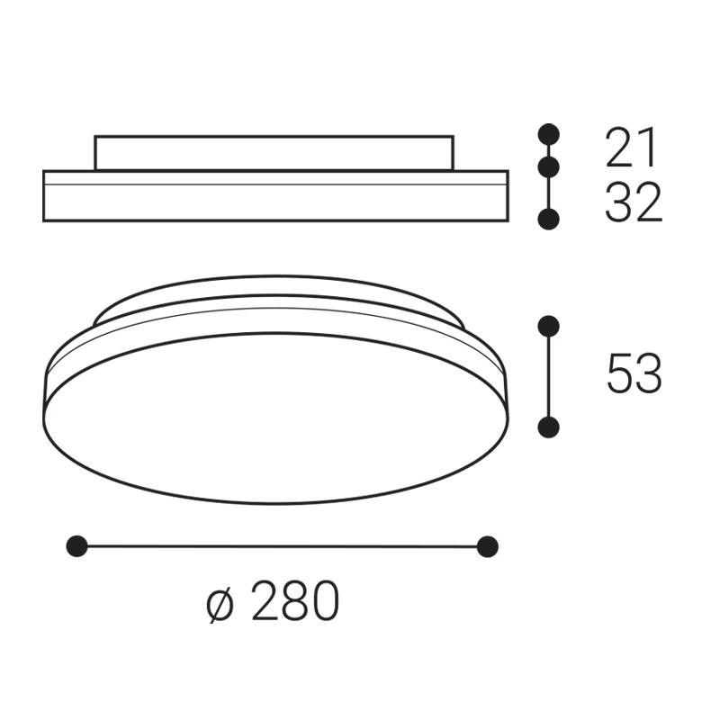 LED2 ROUND III 28 23W 3CCT 1430251