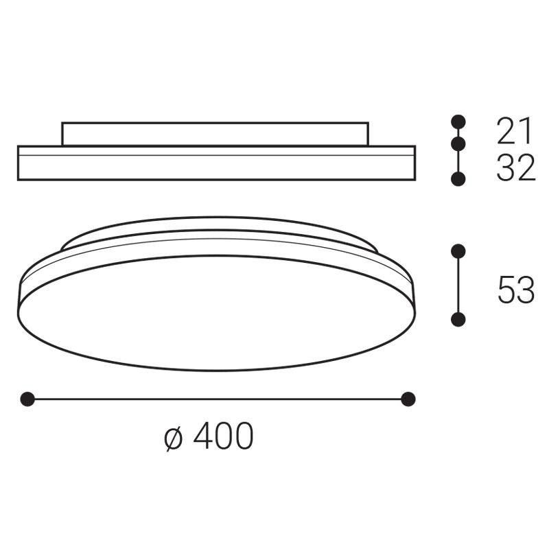 LED2 ROUND III 40 38W 3CCT 1430351