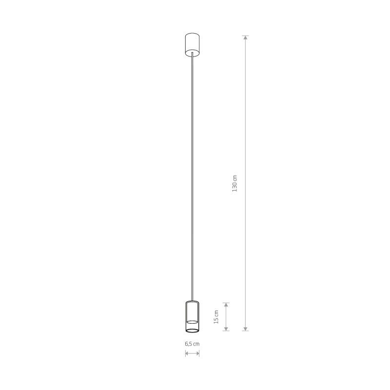 Nowodvorski CYLINDER BLACK S zwis 7866