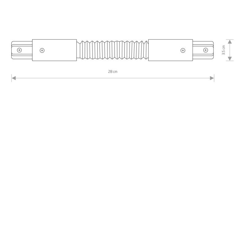 Nowodvorski lištové svietidlo PROFILE FLEX CONNECTOR BLACK 8383