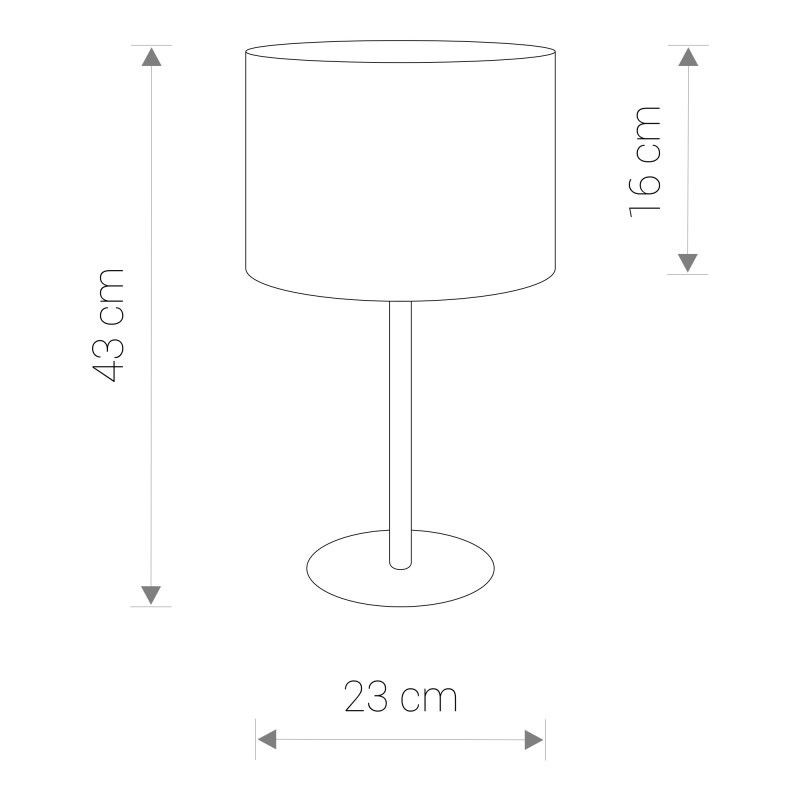 Nowodvorski stolná lampa HOTEL ECRU I 8982