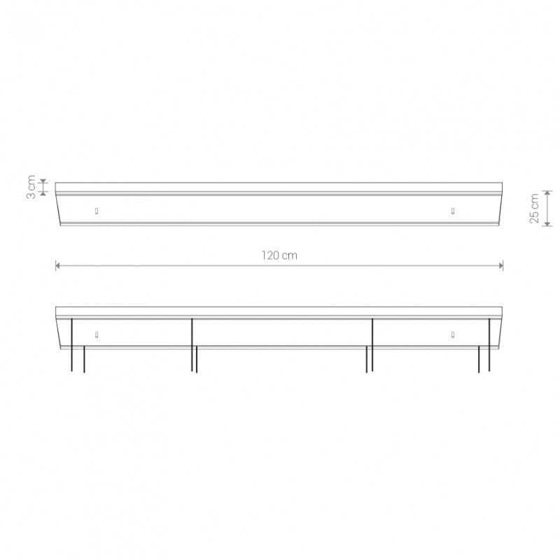 Nowodvorski stropné svietidlo CAMELEON CANOPY C 1200 WH 8555 