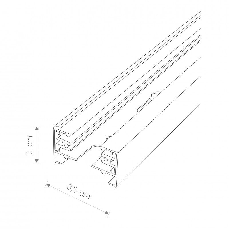 Nowodvorski lištové svietidlo PROFILE TRACK 1m 9450