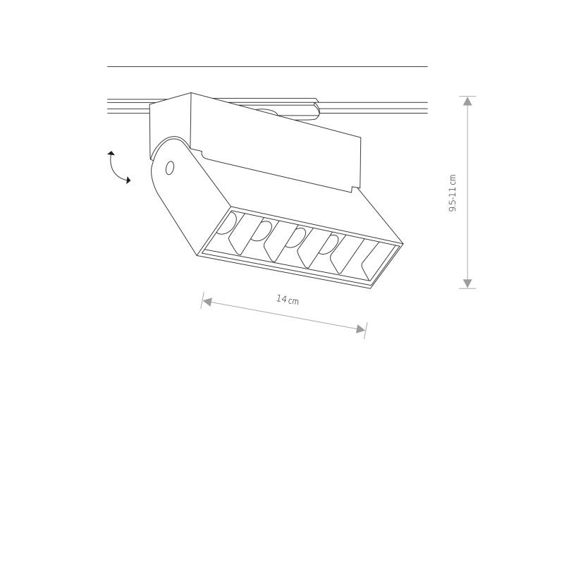 Nowodvorski lištové svietidlo PROFILE FOCUS LED WH 3000K 7618