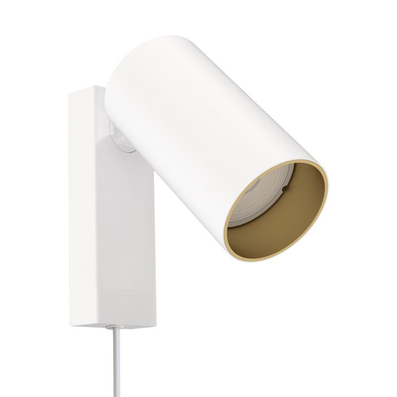 Nowodvorski MONO KINKIET I WHITE/GOLD z przewodem 7773