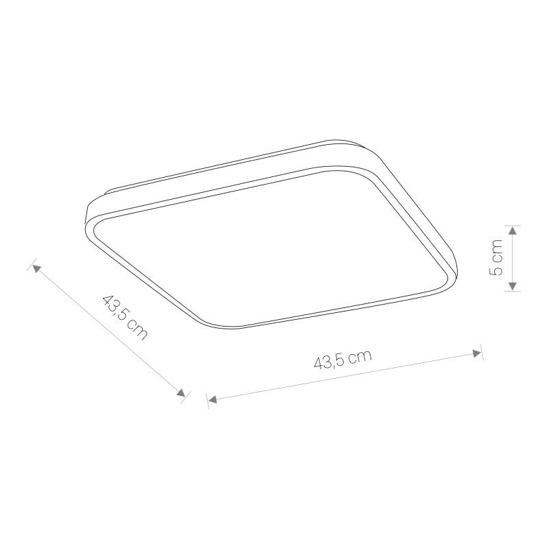 Nowodvorski AGNES SQUARE LED 32W WHITE 8113, 32W, 3000K