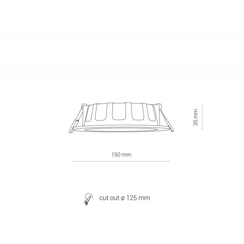Nowodvorski bodové svietidlo zápustnéCL IOS 8780