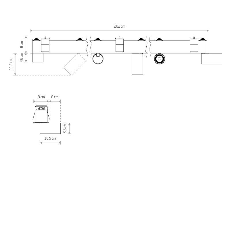 Nowodvorski MONO DEEP VI WHITE 10468
