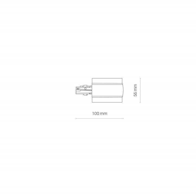 Nowodvorski CTLS RECESSED POWER END CAP RIGHT ( PE-R ) WHITE 8691