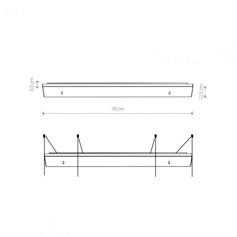 Nowodvorski stropné svietidlo CAMELEON CANOPY D 780 WH 8553 