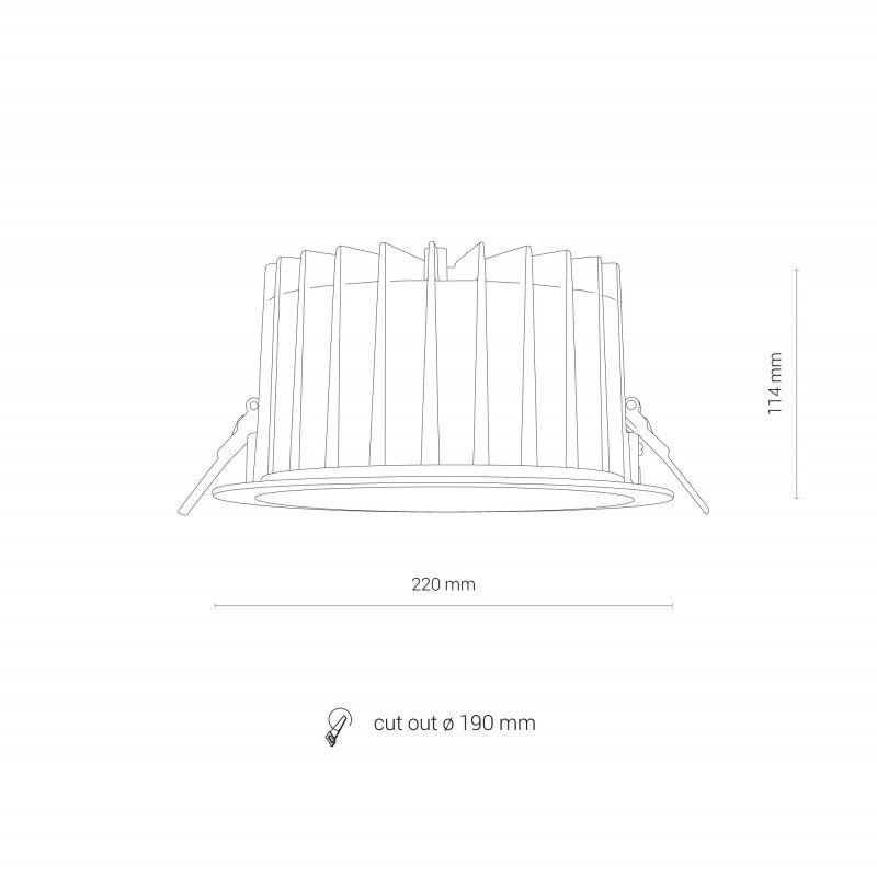 Nowodvorski CL KEA LED 40W, 4000K WHITE 8767