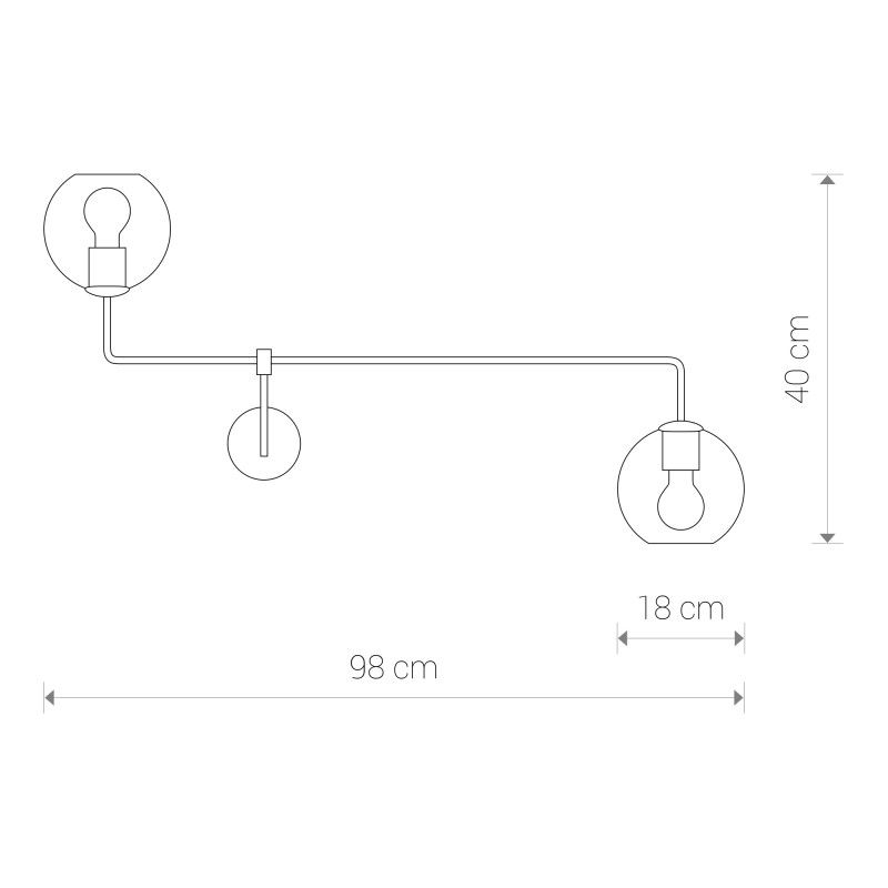 Nowodvorski nástenné svietidlo MONACO II 9362