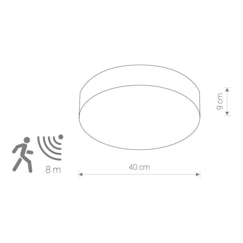 Nowodvorski ARENA WHITE SENSOR 10186, ø40 cm (pôvodné ID 8832)