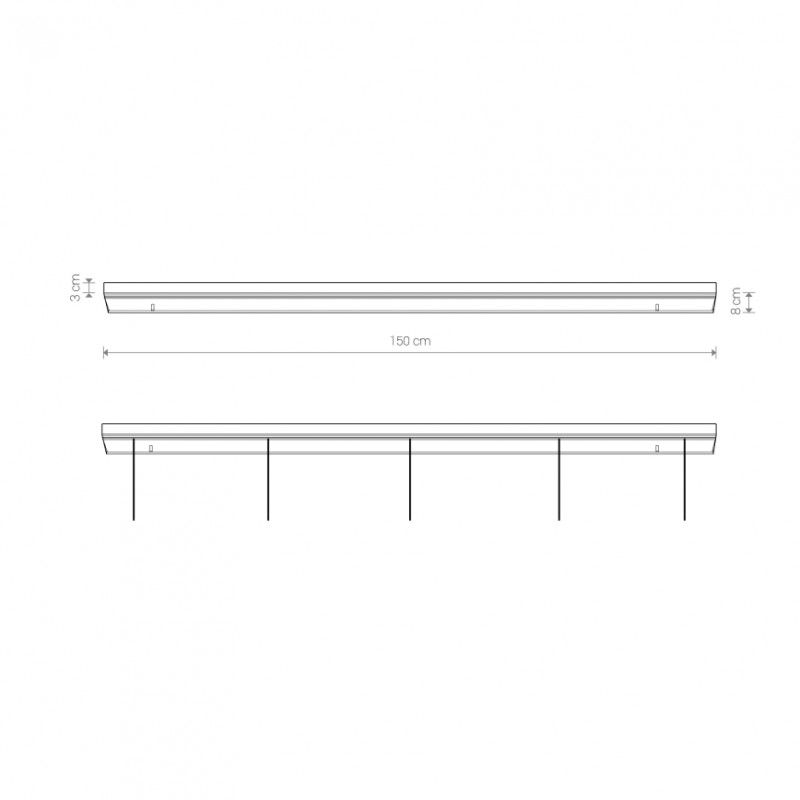 Nowodvorski stropné svietidlo CAMELEON CANOPY B1500 BL 8558 