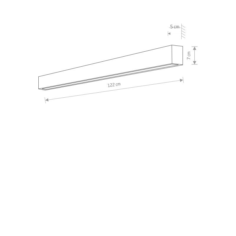Nowodvorski stropné svietidlo STRAIGHT WALL LED WHITE L 7566